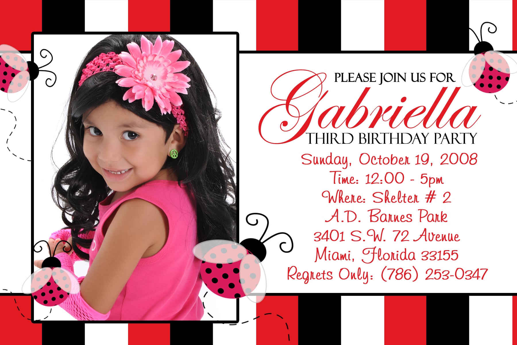 7th Birthday Invitation Free Template