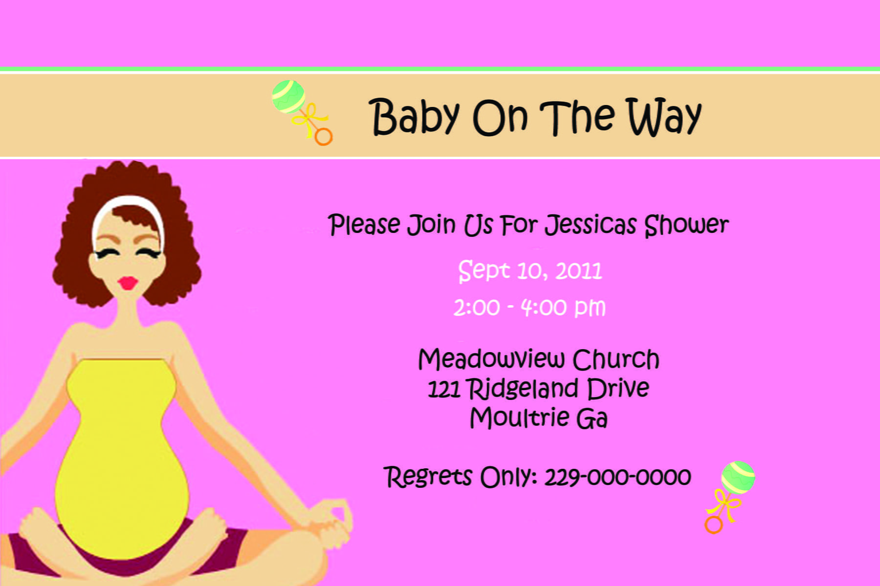 Baby Invitation Samples