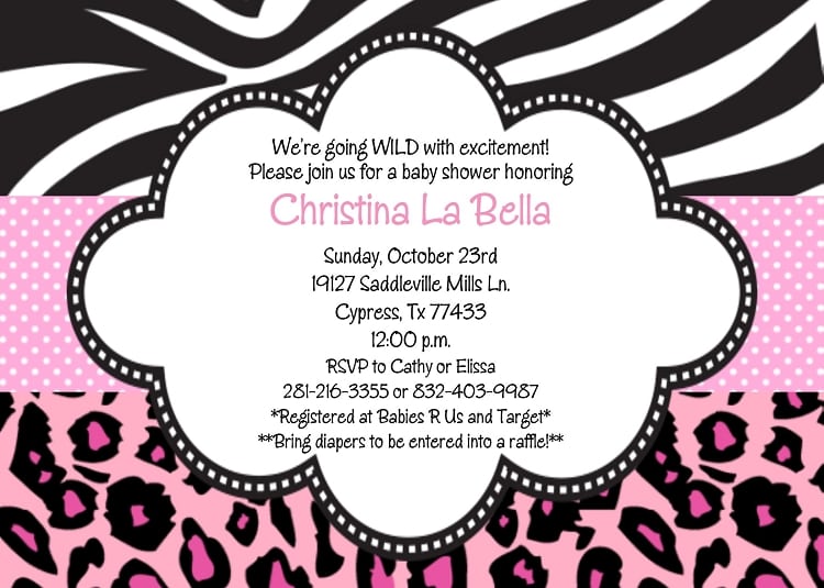 Baby Shower Invitations Print