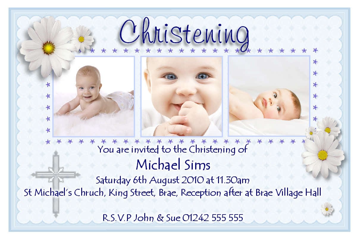 Baptismal Invitation Template Free Download