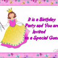 Birthday Invitation Cards For Kids
