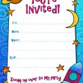 Invitation Template Boy Birthday Free