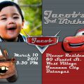 Cars Theme Birthday Invitation Words