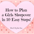 Girls Sleepover Party Invitation