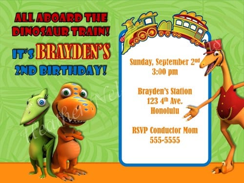 Dinosaur Invitation For Free Print
