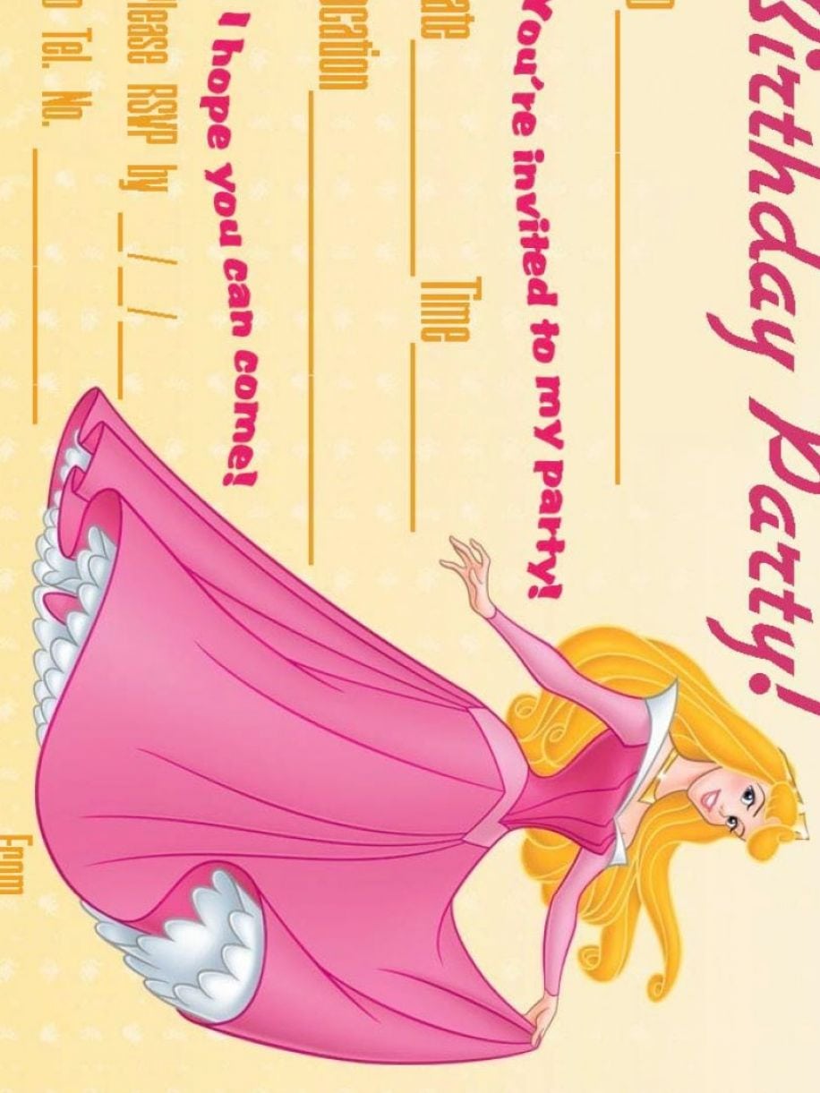 Disney Princess Birthday Invitations Free Printable