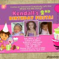 Printable Dora The Explorer Invitation