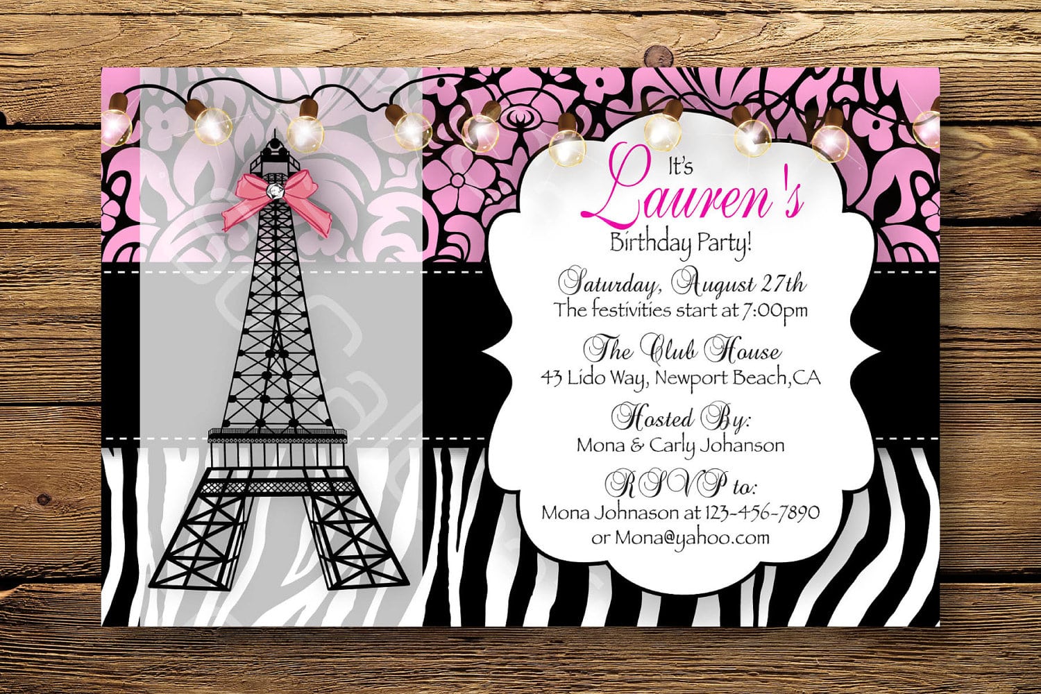 Downloadable Tinkerbell Invitation