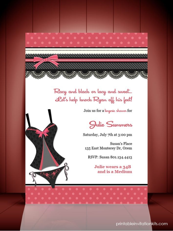 Free Bachelorette Party Invitation Templates Word