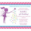 Free Fairy Birthday Party Invitation