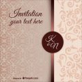 Free Halloween Pattern Wedding Invitation Template