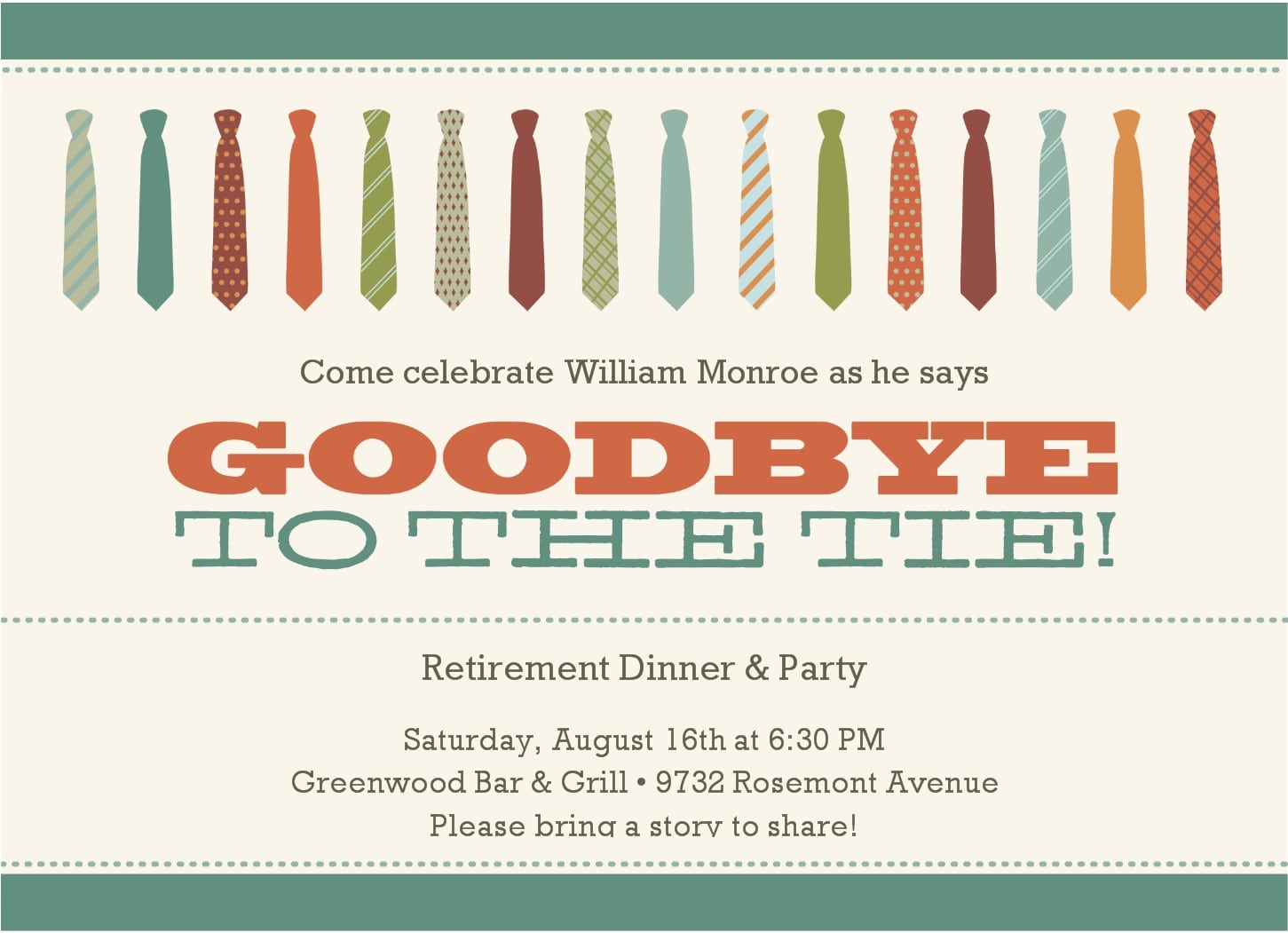 Free Invitation For Retirement Party