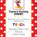 Free Mickey Invitation