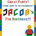 Lego Free Invitation Template