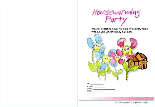 Free Online Invitations For Housewarming Party