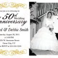 Free 50th Wedding Anniversary Invitation Printable Template