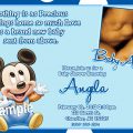 Baby Mickey Baby Shower Invitation