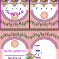 Free Printable Little Girls Party Invitation