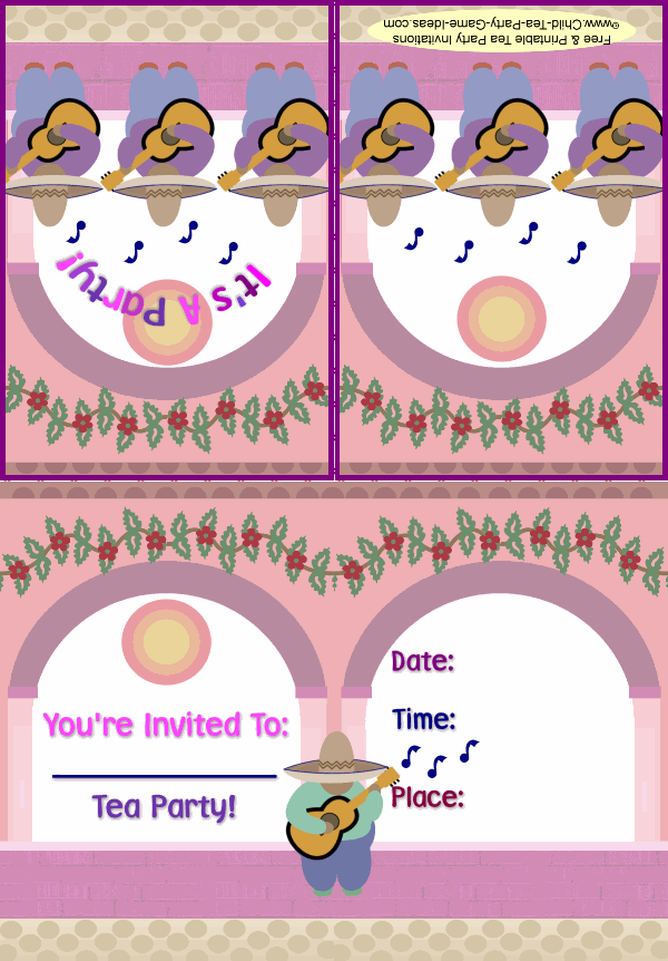 Free Printable Child Party Invitations