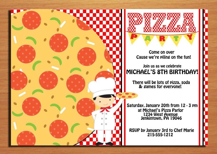 Pizza Party Invites Template from www.invitationorb.com