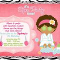 Free Printable Sleepover SPA Invitation