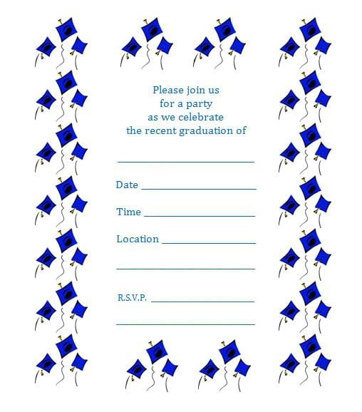 Free Printable Templates For Graduation Invitations