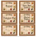 Free Printable Thanksgiving Invitation With Menu On It