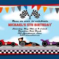 Free Race Car Invitation Printables