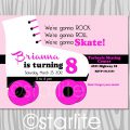 Roller Skate Invitation Template