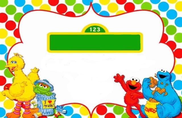Free Sesame Street Invitation Template Free Sesame Street Invitation Template