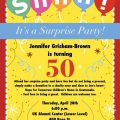 Free Surprise 50th Birthday Invitation