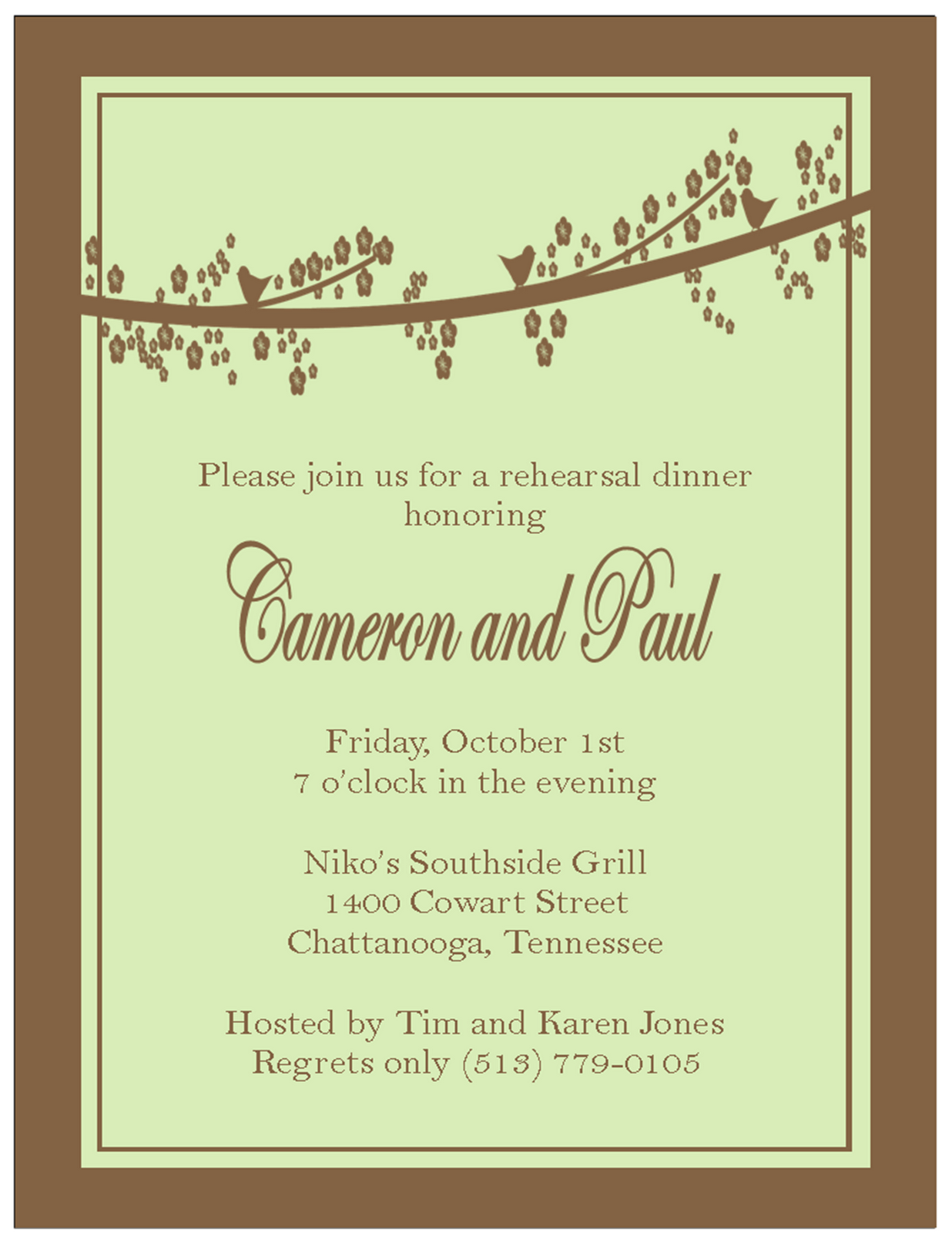 Free Wedding Rehearsal Invitations