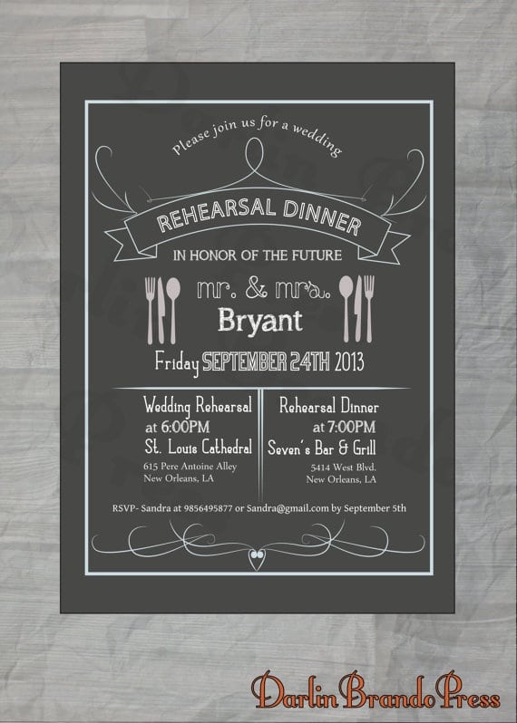 Hallmark Rehearsal Dinner Invitation