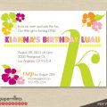 Hawaiian Party Invitation Printable