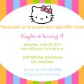 Hello Kitty Bday Invitation