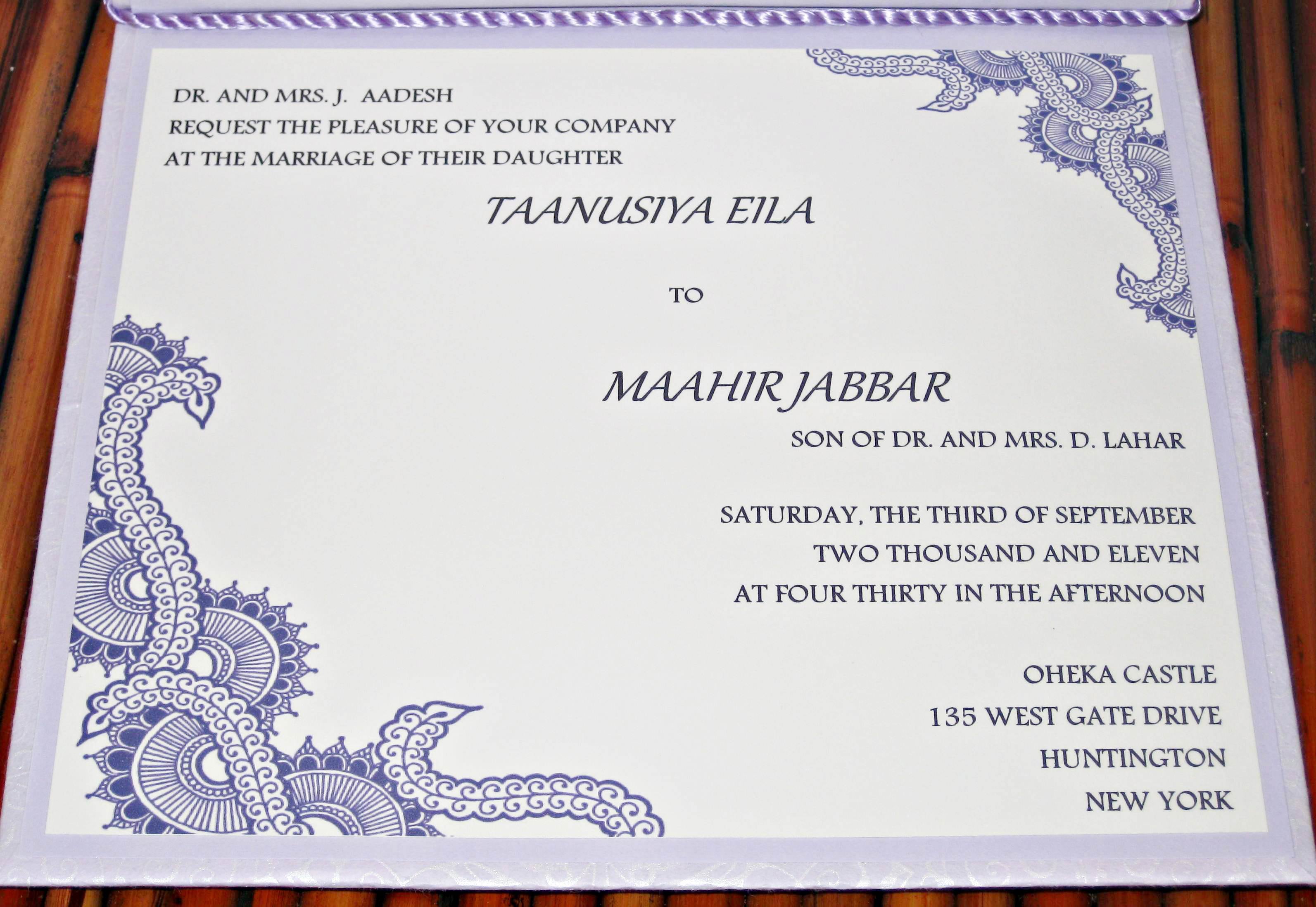 Indian Invitation Cards Templates