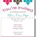 Invitation Card About A Birhtday Party