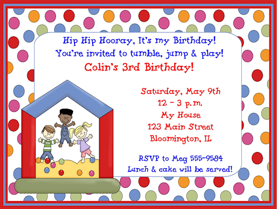 Invitation For Children