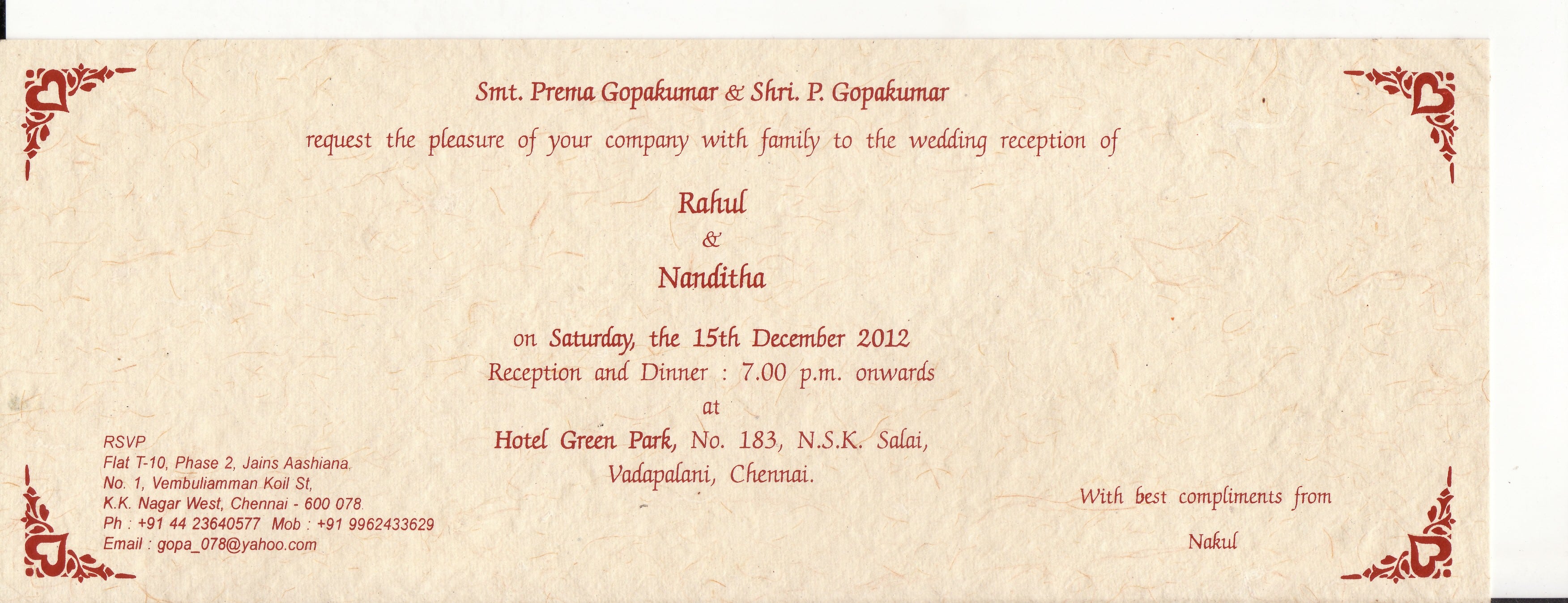 Invitation Format For Housewarming