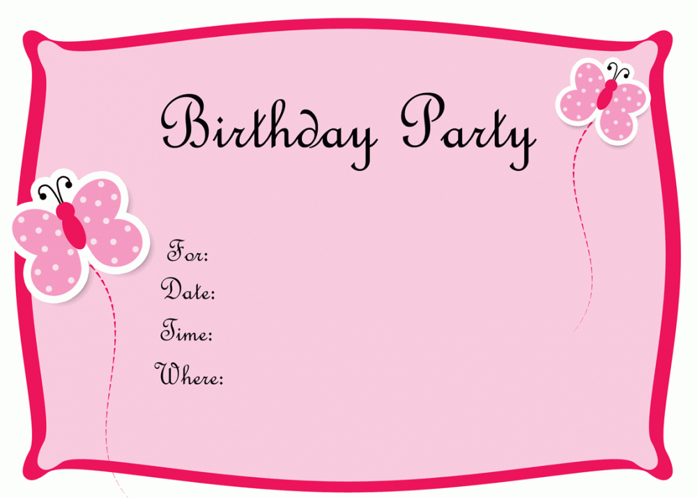 Kid Birthday Invitation Template