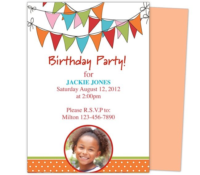 Kid Birthday Invitation Templates