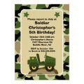 Kids Military Birthday Invitation