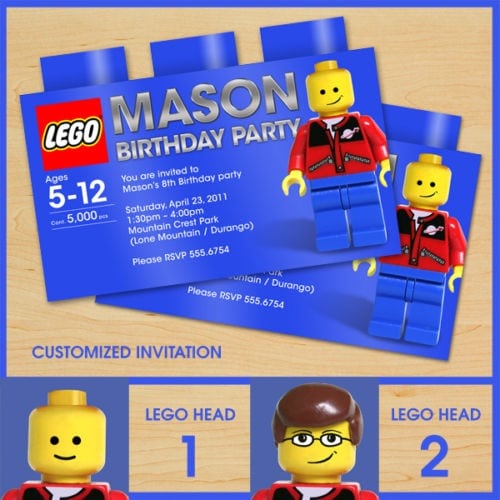 Lego Birthday Invitation Printable