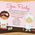 Girls Spa Party Invitation