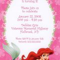Little Mermaid Invitation Template