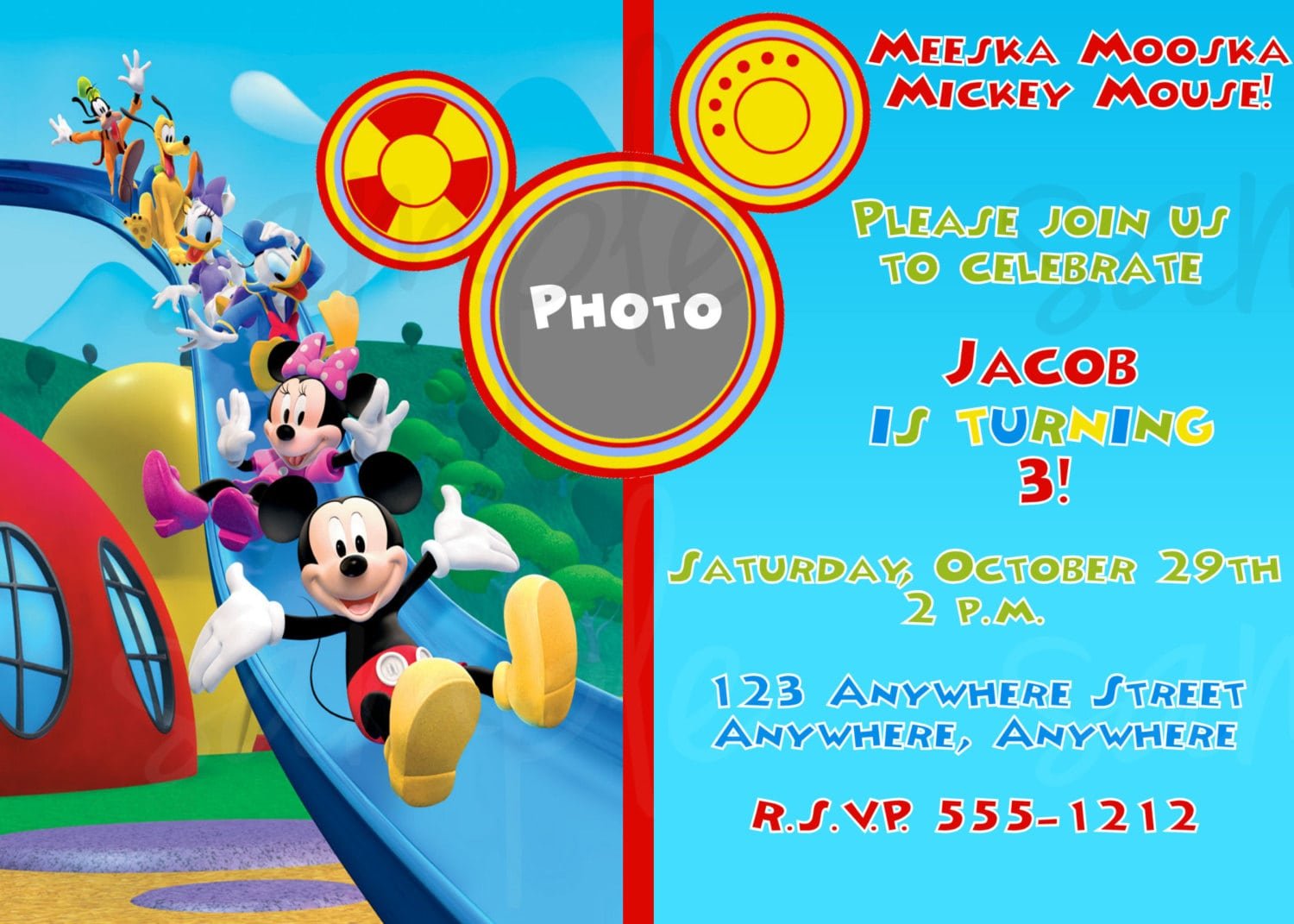 Mickey Mouse Clubhouse Invitation Template Free Download