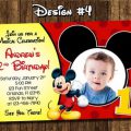 Mickey Mouse Birthday Invitation Printable