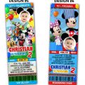 Mickey Mouse Ticket Invitation