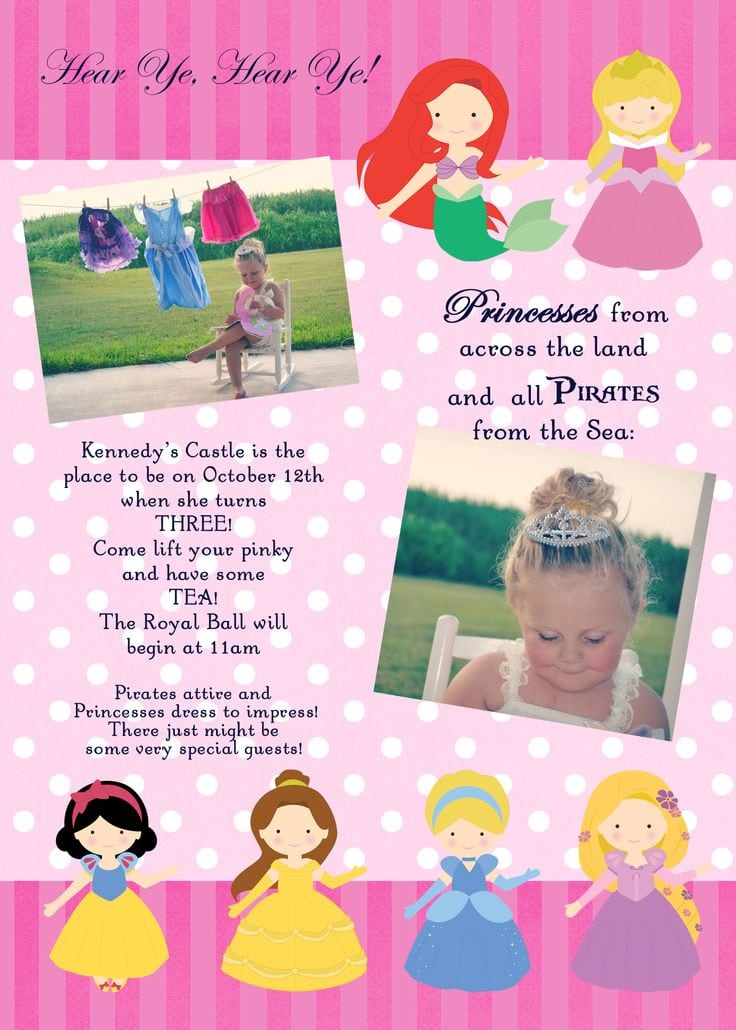 Pirate Princess Party Invitation