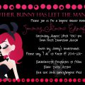 Play Boy Bunny Bachelorette Wording For Invitation
